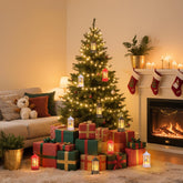 Lifreer 3PCS Christmas Lanterns – Outdoor LED Candle Lights with Elk, Snowman & Santa Designs